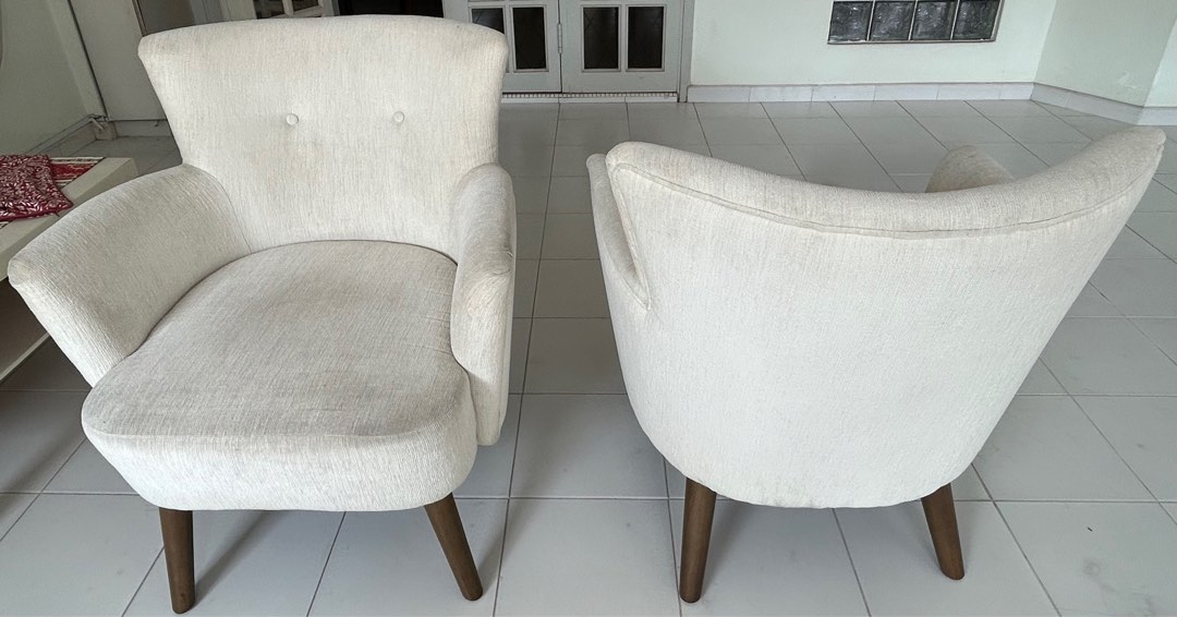 Armchairs, two, well used, Furniture & Home Living, Furniture, Chairs