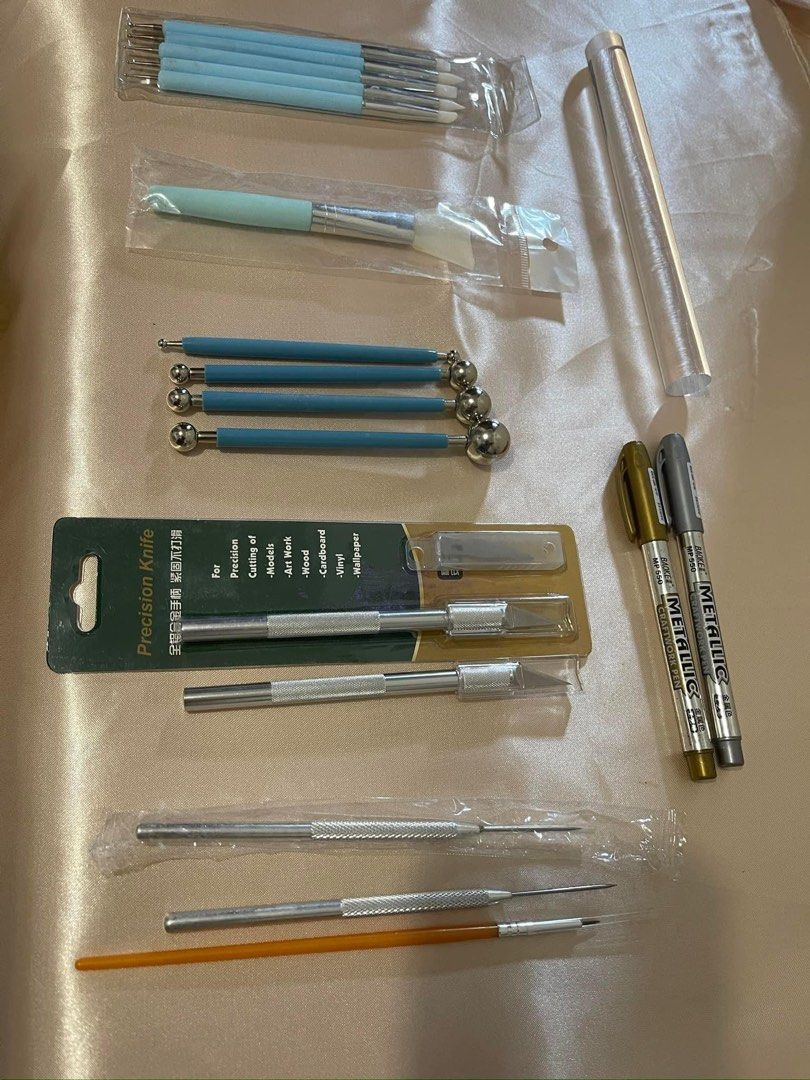 Art & craft Materials / Polymer Clay Tools (Category: Craft Supplies & Tools) located in Cavite. Submitted by mira33396 (Listing ID 1266526352, Image 1). Description: Hi! I’m selling my well kept art & craft tools at very discounted price! All of them are in good condition (like new). Most of them are never been used (impulsive buying lang). With freebies if you purchased above ₱400. Note: I don’t sell to rude buyers. Please no rush buying as wel