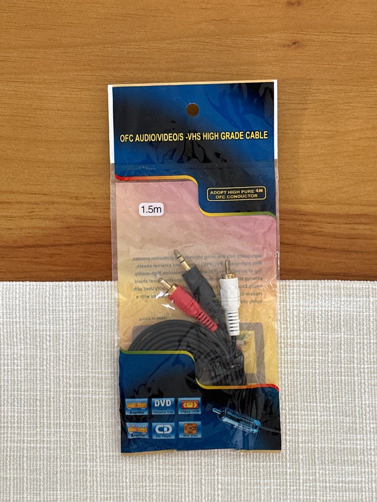 Audio VHS high grade cable, Computers & Tech, Parts & Accessories