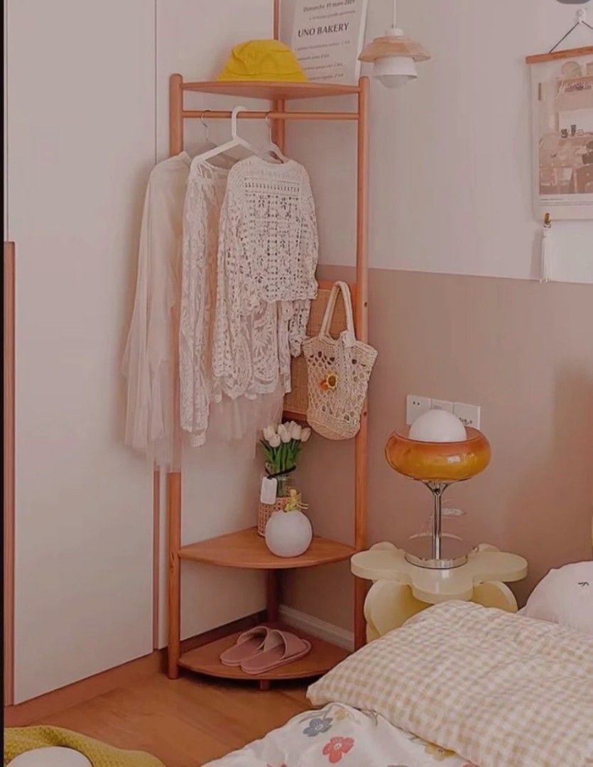 Cherry wood hot sale corner shelf
