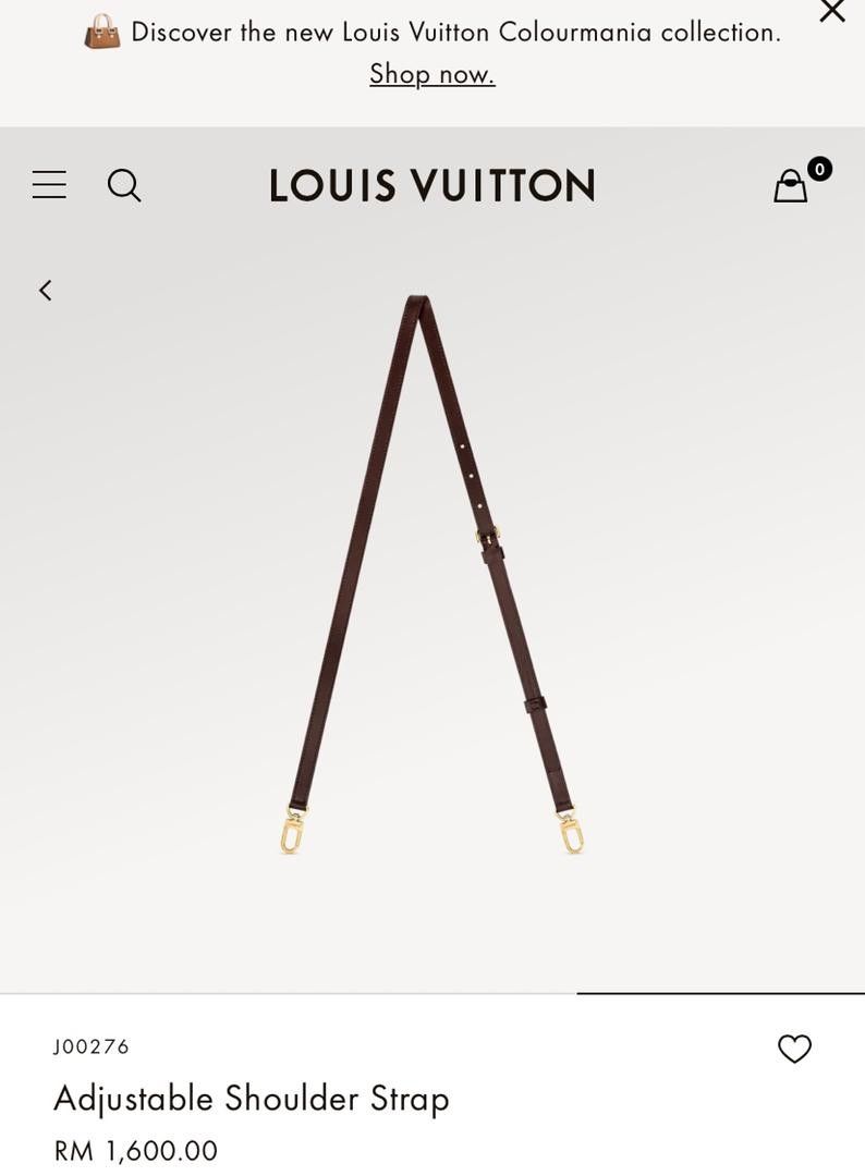 Shop Louis Vuitton Adjustable shoulder strap 16 mm ebene (J00276) by  design◇base