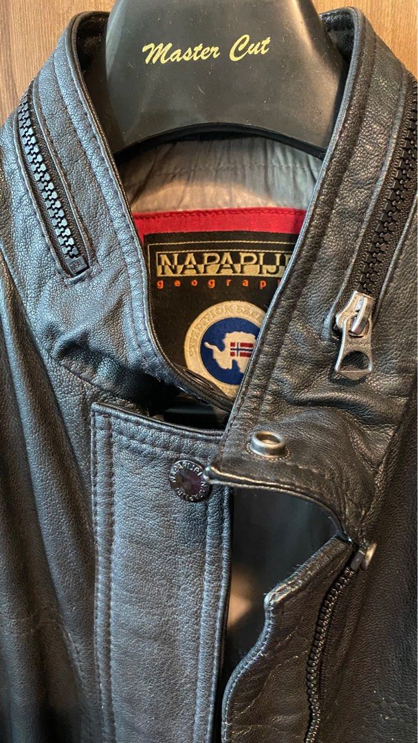 Napapijri cheap leather jacket