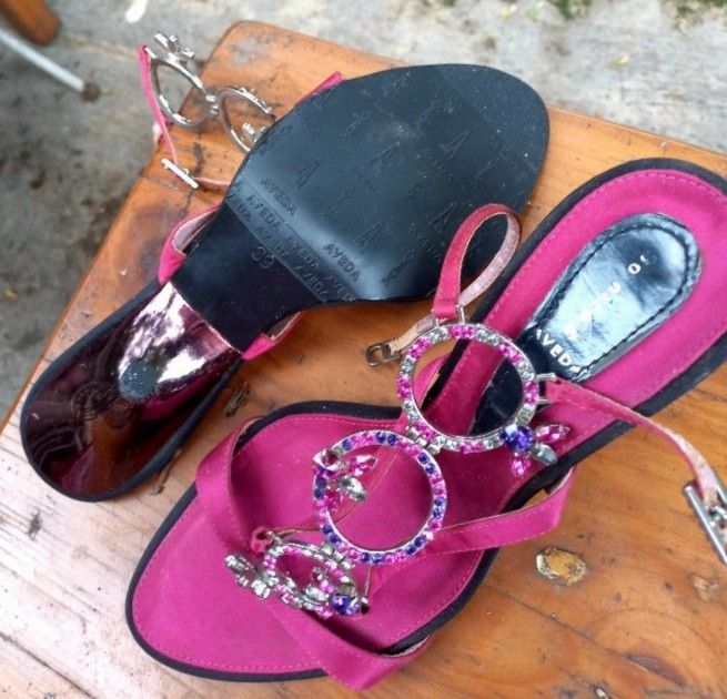 Aveda Women Pink Sandals Sandal Wanita Fesyen Wanita Sepatu di