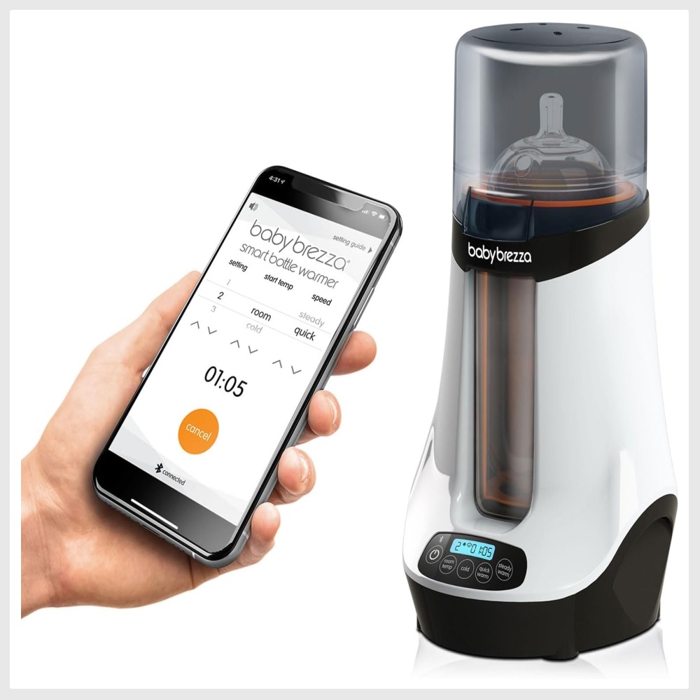 Baby Brezza Bluetooth Safe & Smart Bottle, Breastmilk & Food Warmer, 2