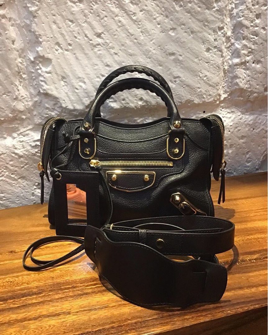 Balenciaga mini city metallic edge shop
