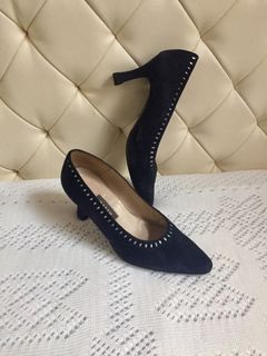 Bally Navy Blue Pumps Shoes