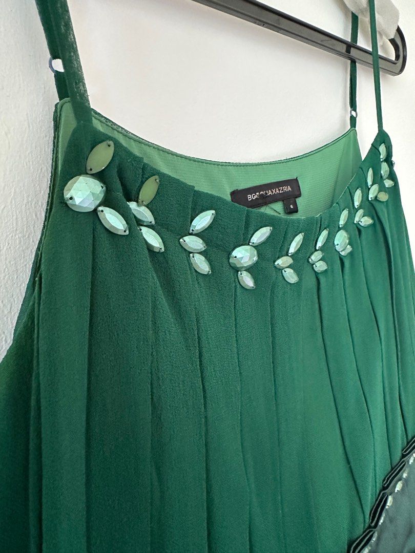 Bcbgmaxazria emerald discount green dress
