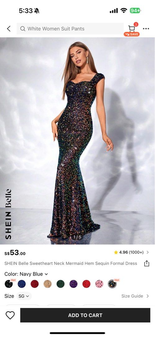 Glitter dinner dress discount