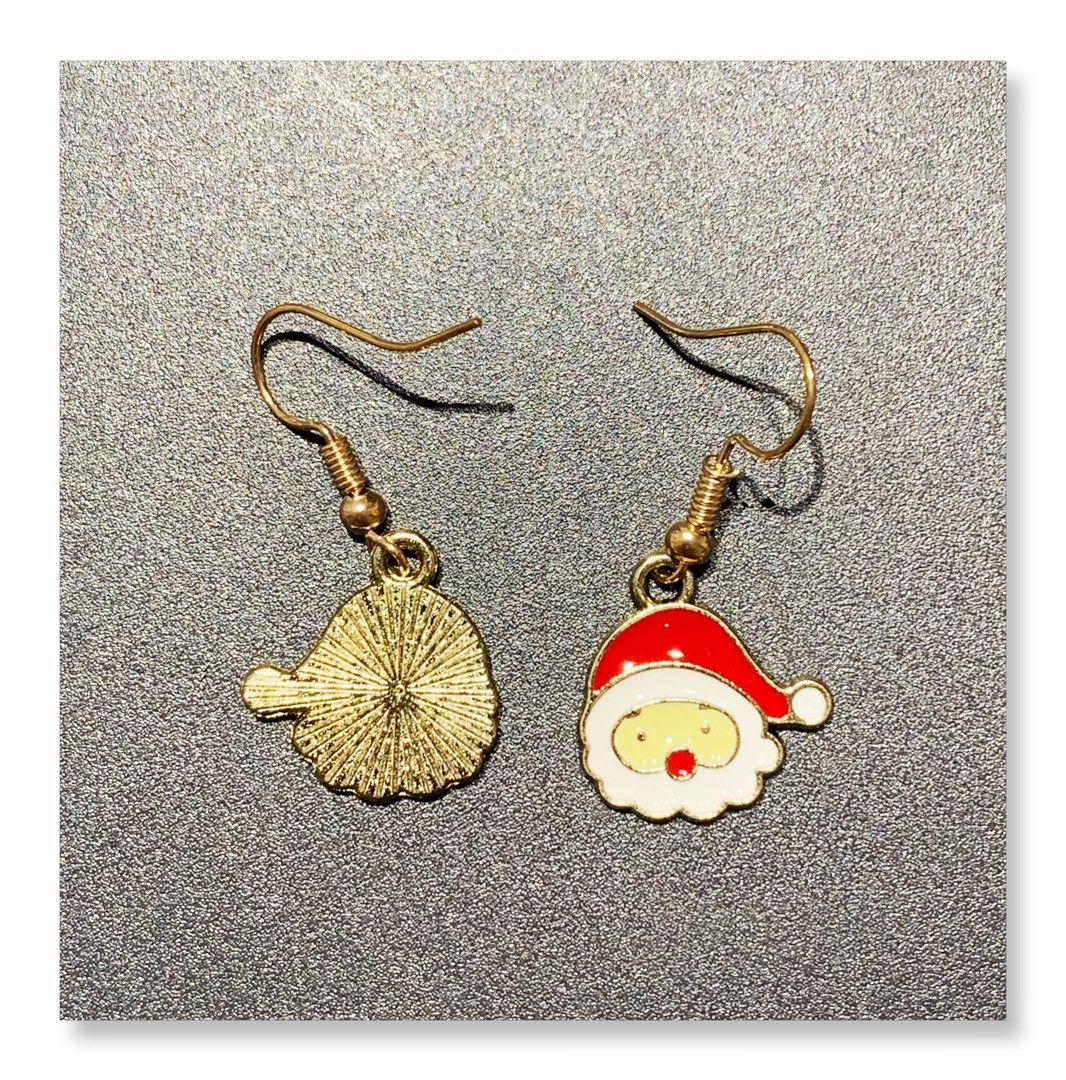 Gold christmas hotsell earrings