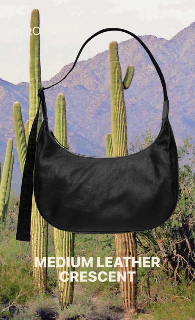 Baggu crescent bag discount leather
