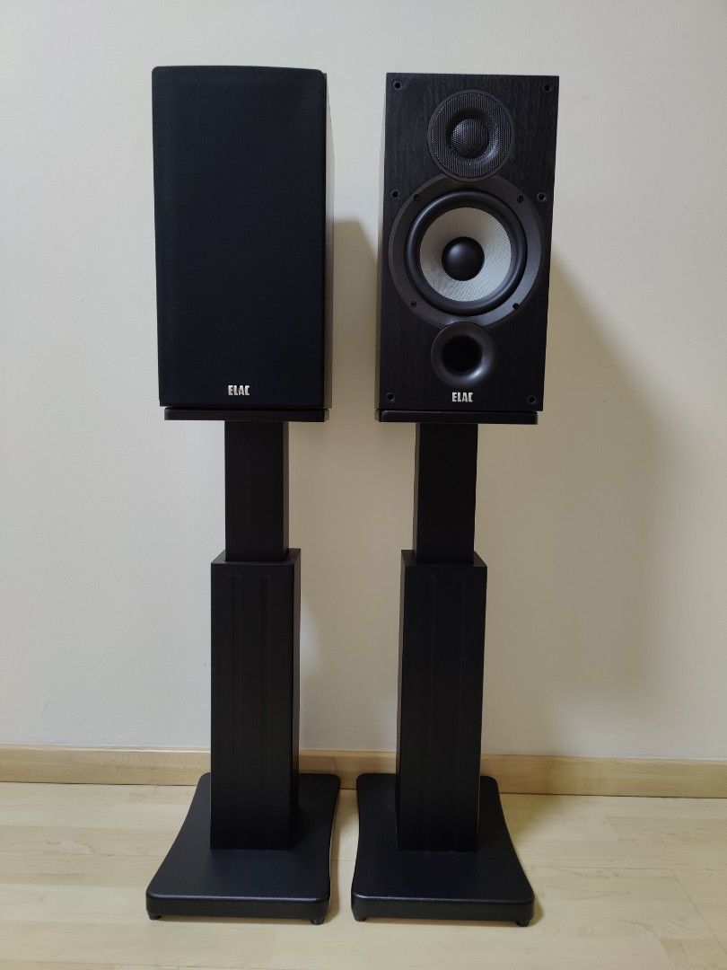 Elac Debut B6.2 bookshelf speakers with height adjustable stands, Audio