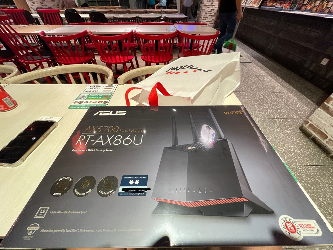 Brand new ASUS AX86U Wifi6 Router Singtel Set - 3 years local warranty ...