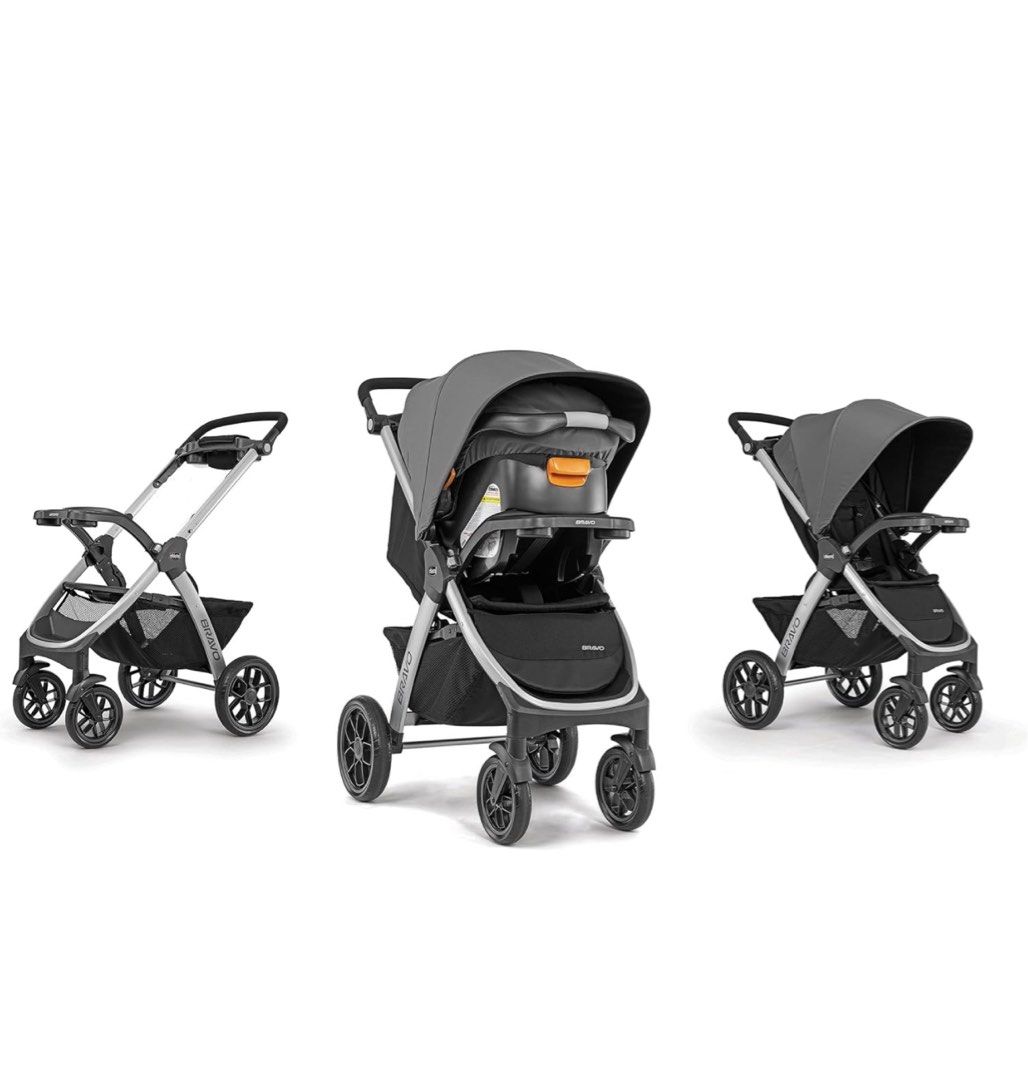 Brand new Chicco Bravo 3 in 1 Trio Travel System Quick Fold Car Seat and Stroller Combo with KeyFit 30 for Infant