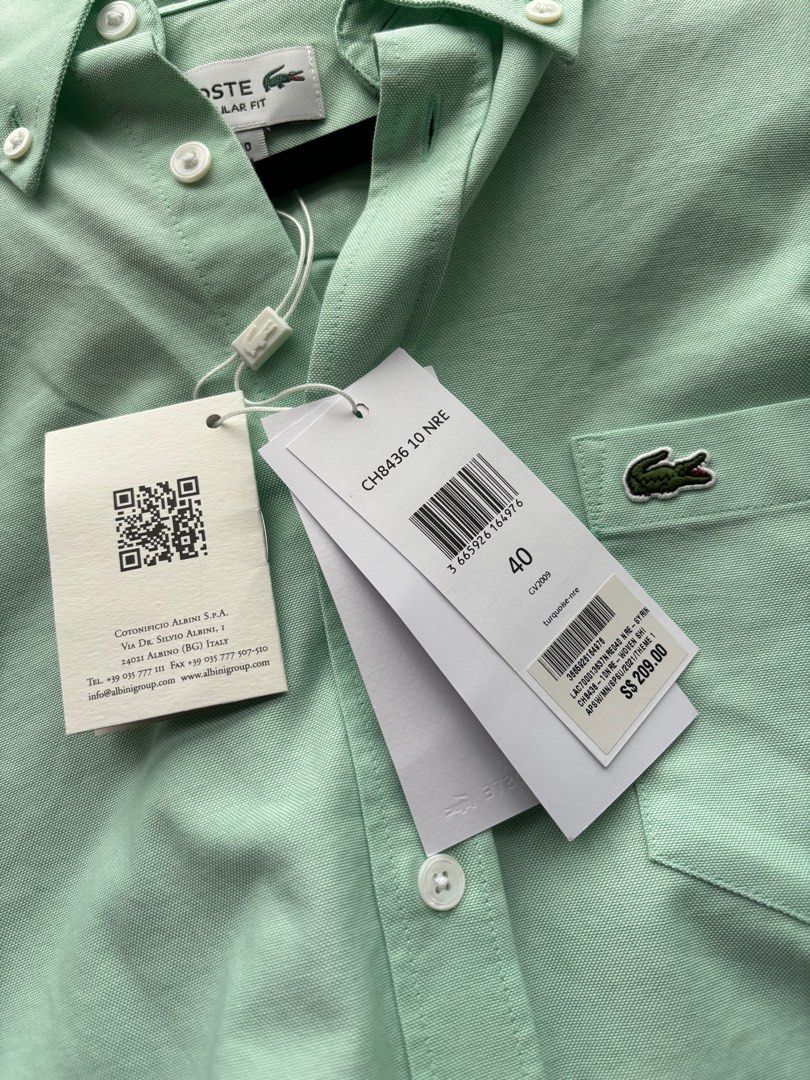 Lacoste size 40 shirt store