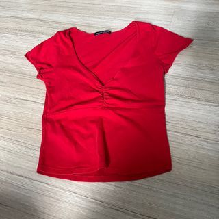 brandy melville red gina top