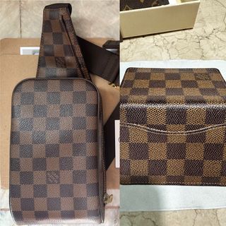 Louis VUITTON Bag 'Geronimo' in ebony checkerboard canv…