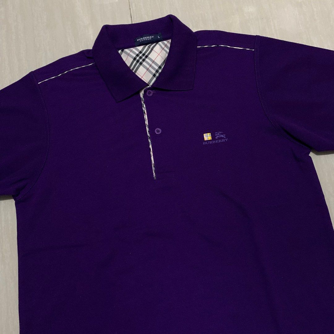 Burberry store purple polo
