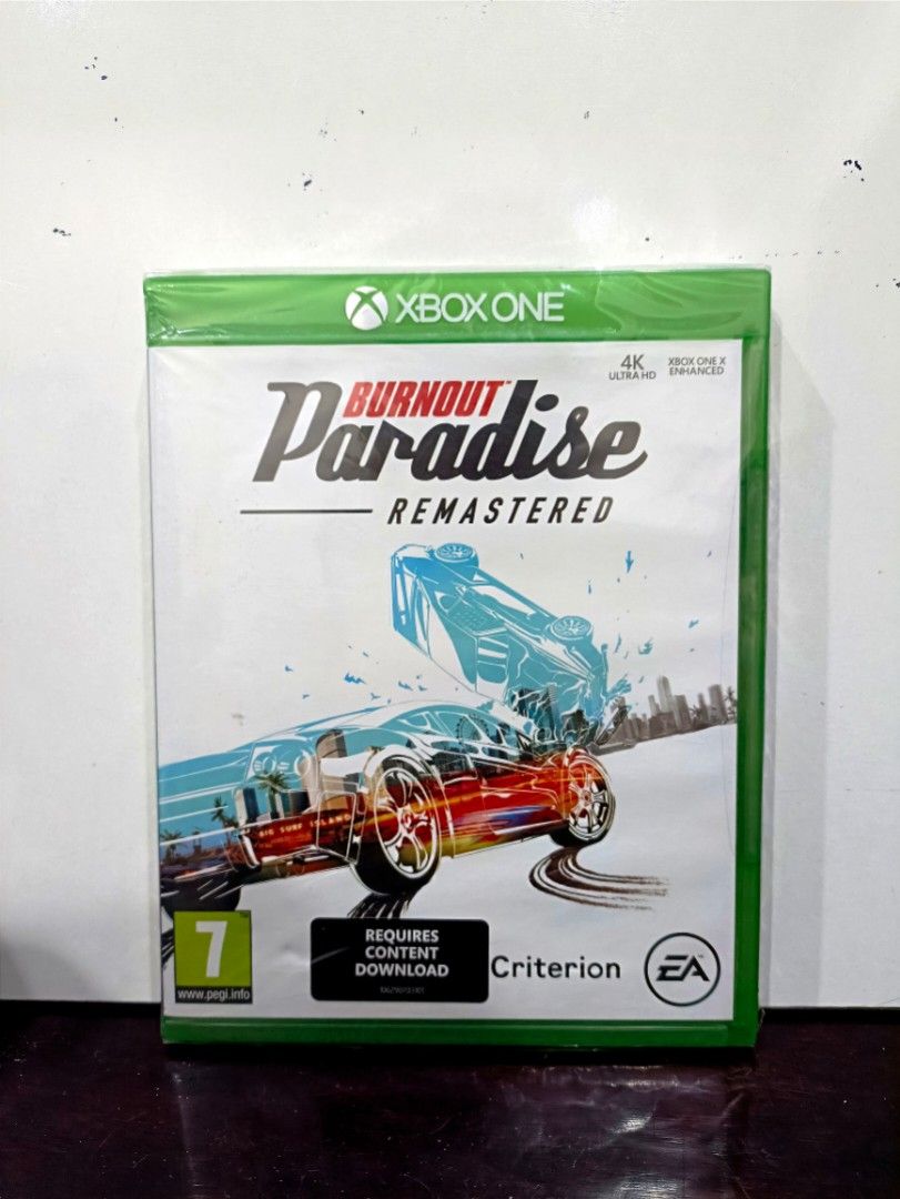 Burnout Paradise Remastered - Xbox One - SEALED (Category: Xbox) located in Quezon City. Submitted by toybaulph (Listing ID 1265761682, Image 1). Description: For Sale!!! Burnout Paradise Remastered for the Microsoft Xbox One Game is SEALED Price: 550 nalang Meetups@Burger King Timog Ave, Vertis North Delivery fee c/o buyer.
