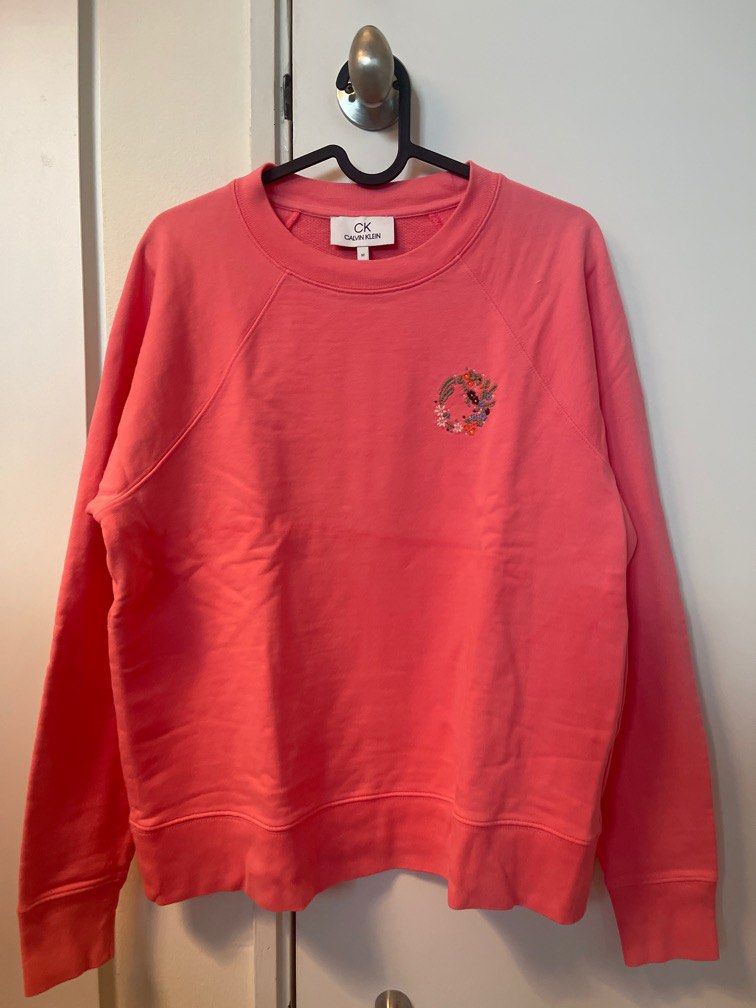 Red calvin klein sweater hot sale