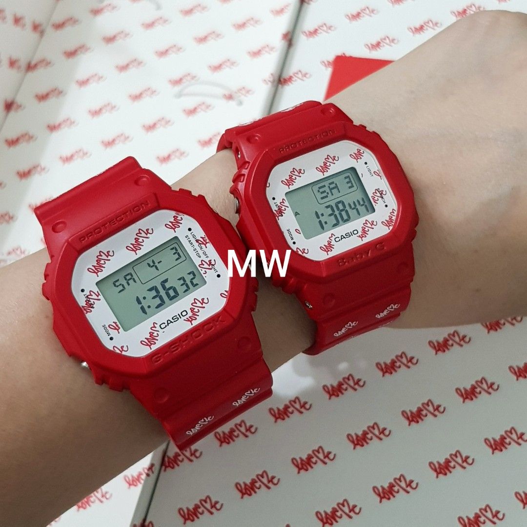 Casio baby g red hot sale