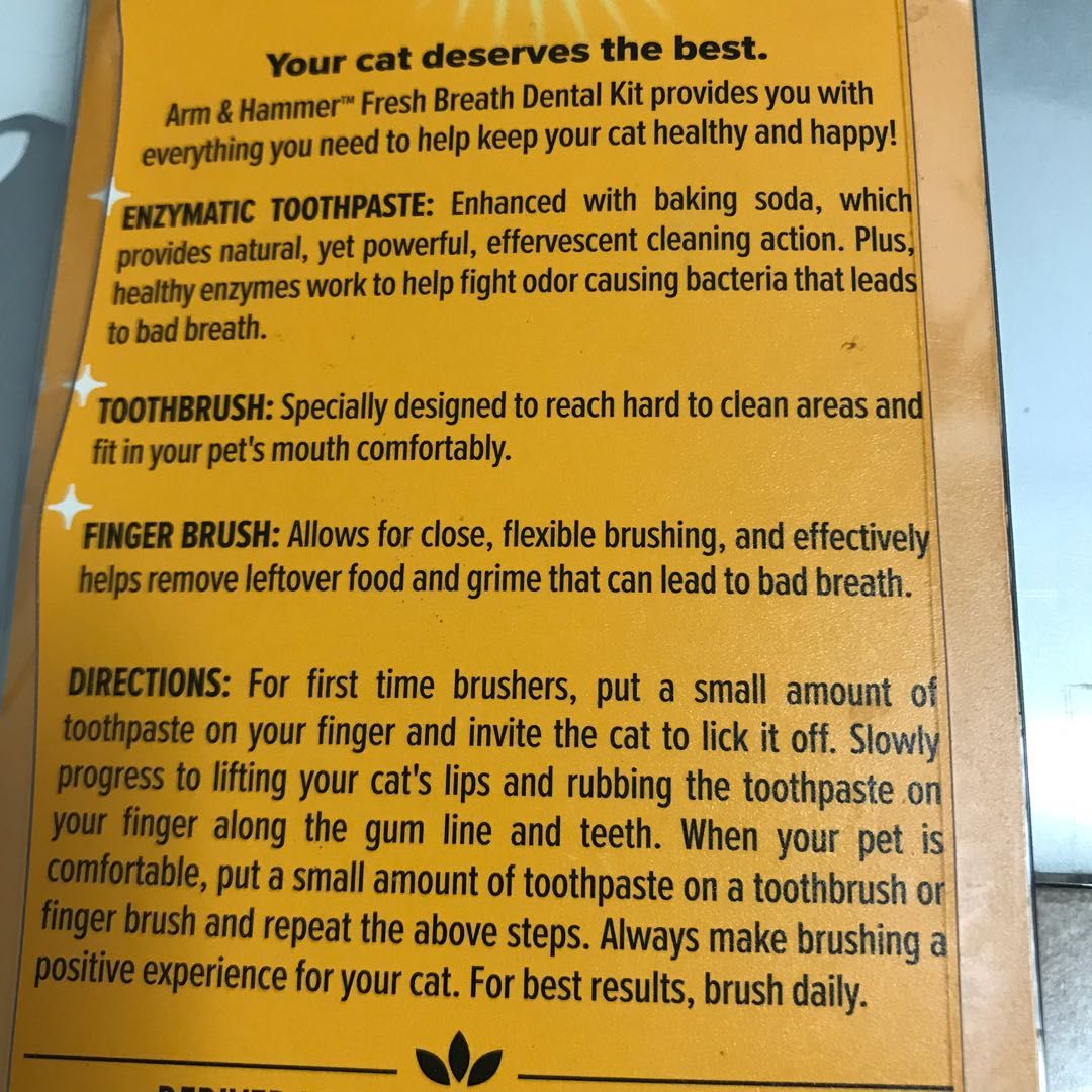 Cat toothbrush and finger brush, Pet Supplies, Health & Grooming on