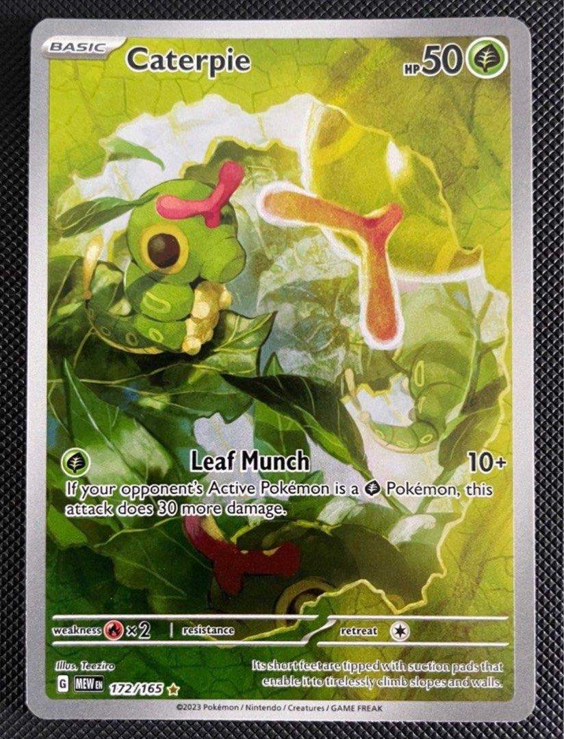 Caterpie - 172/165 - Illustration Rare Scarlet & Violet 151 Singles