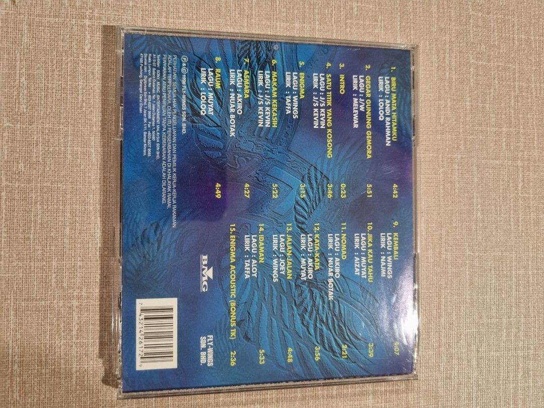 CD Wings Biru Mata Hitamku, Hobbies & Toys, Music & Media, CDs & DVDs