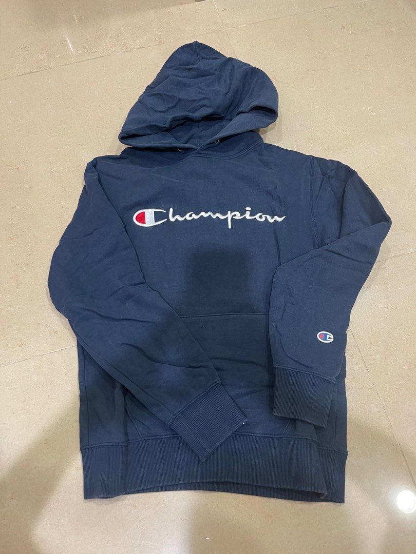 Dark blue champion sweater on sale