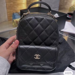 Chanel backpack in caramel brown lambskin, Luxury, Bags & Wallets