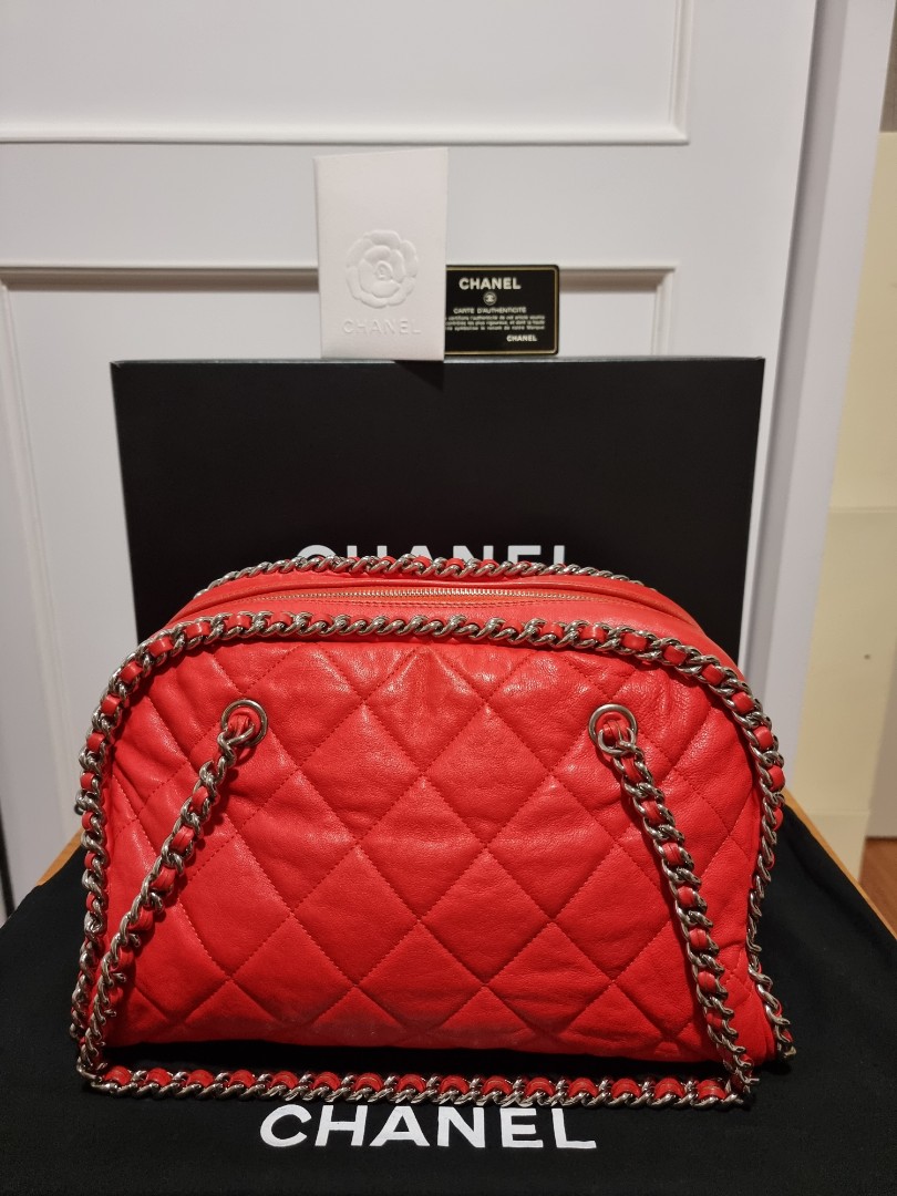 Chanel Bowling Bag, Luxury, Bags & Wallets on Carousell