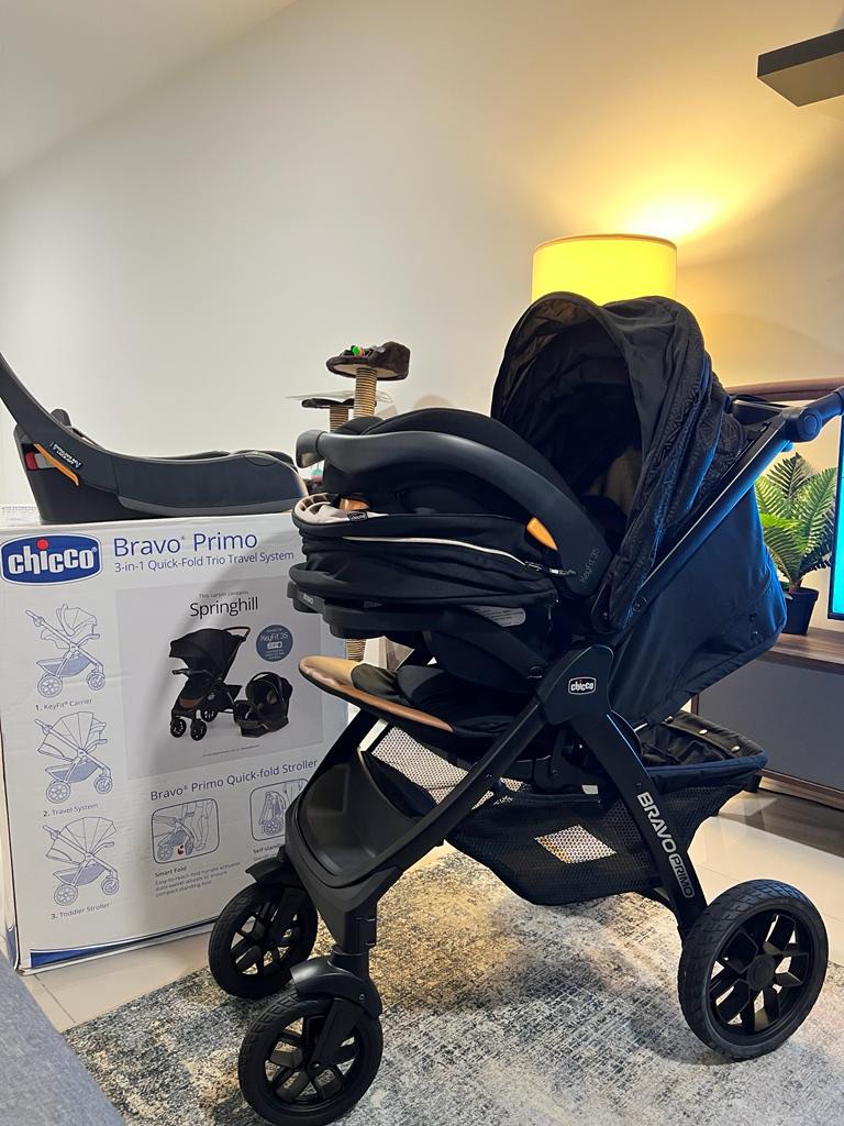Chicco bravo quick cheap fold trio travel system