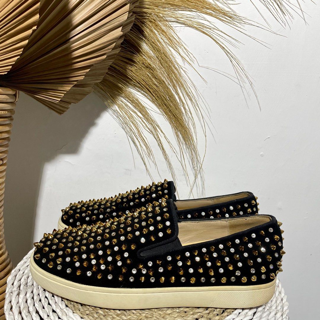 Christian louboutin slip on top