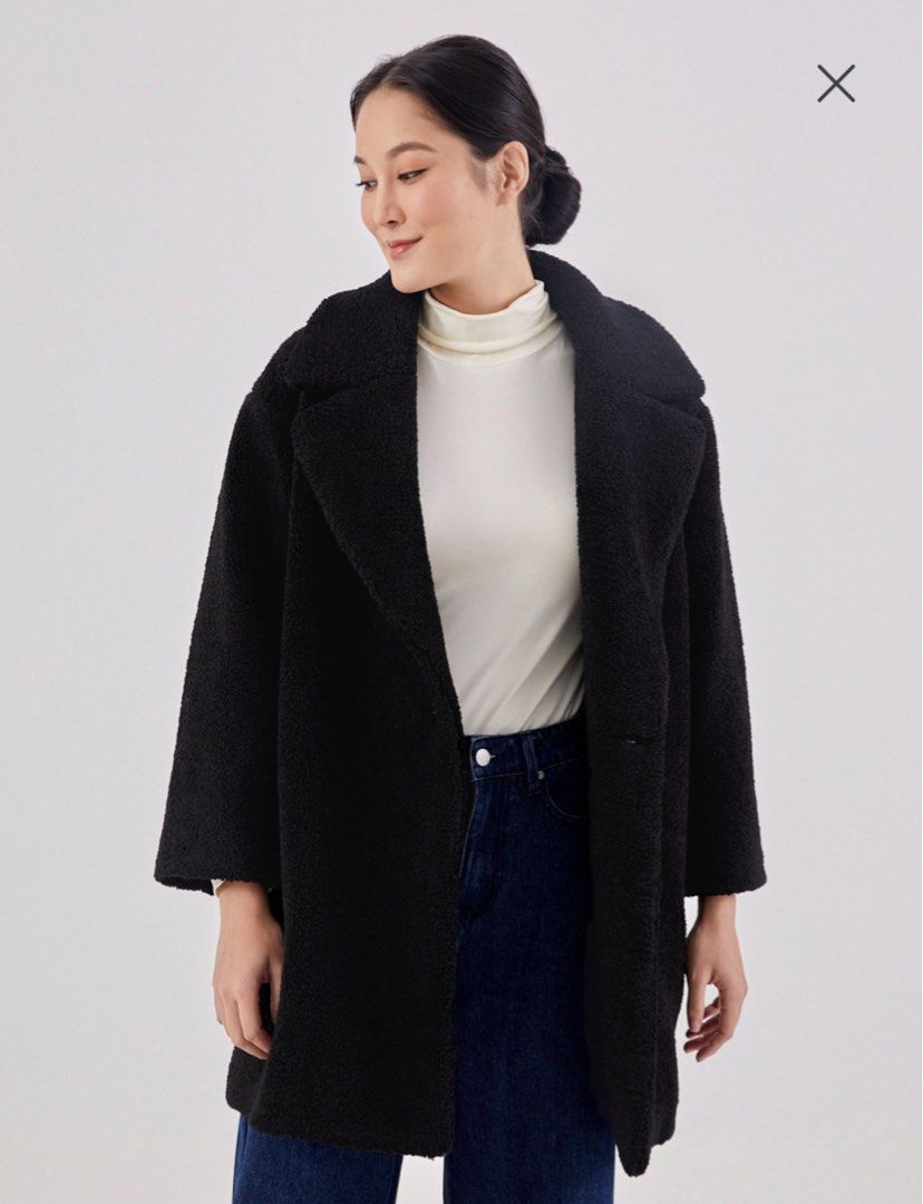 Fur peacoat hotsell