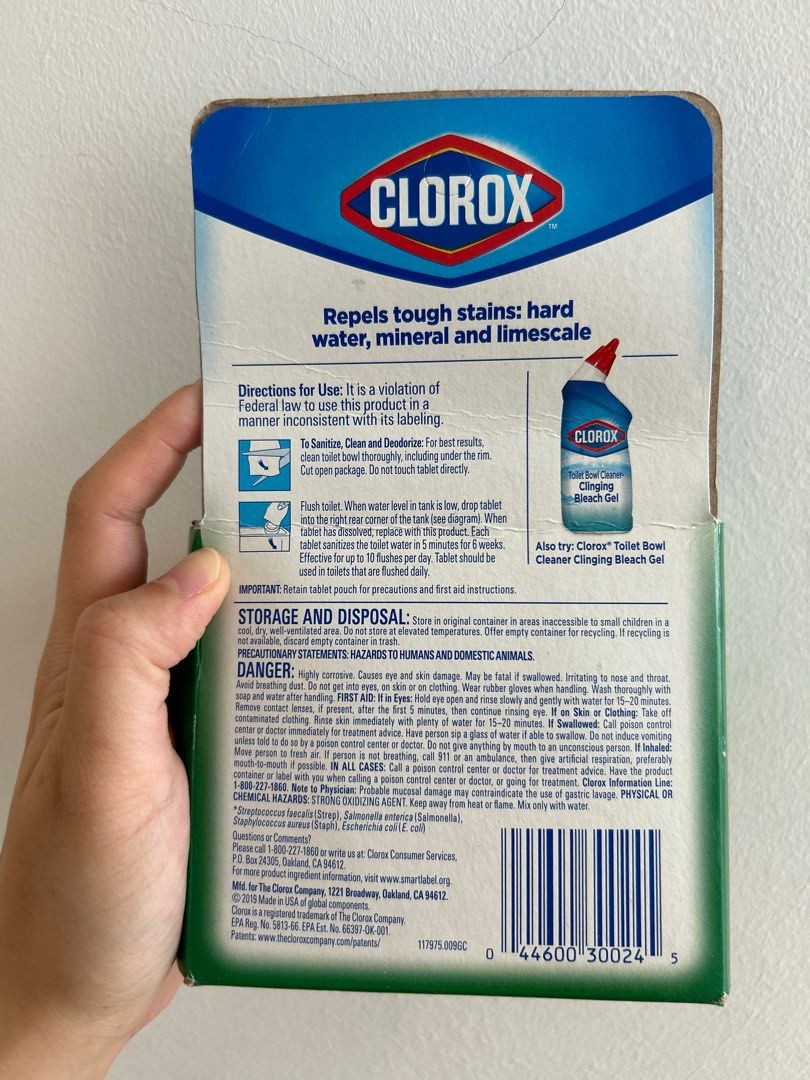 Clorox Bleach Toilet Tablets, Furniture & Home Living, Cleaning