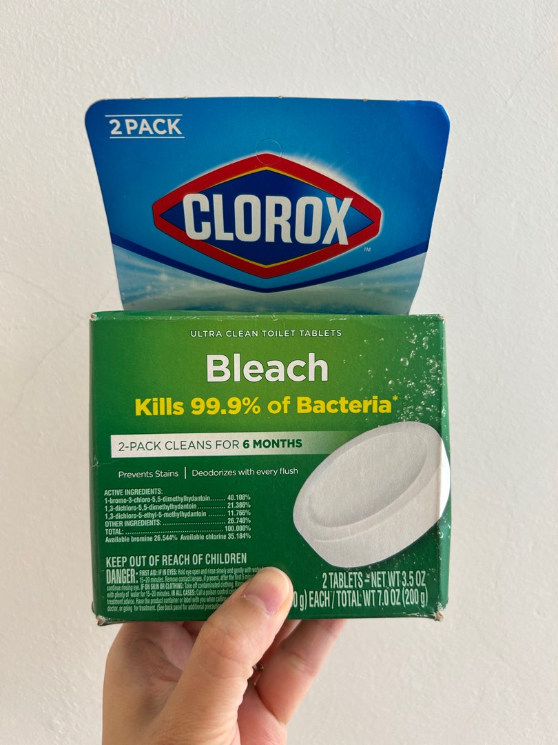 Clorox Bleach Toilet Tablets, Furniture & Home Living, Cleaning & Homecare Supplies, Cleaning