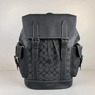 Coach Hudson Backpack in Signature Canvas Charcoal