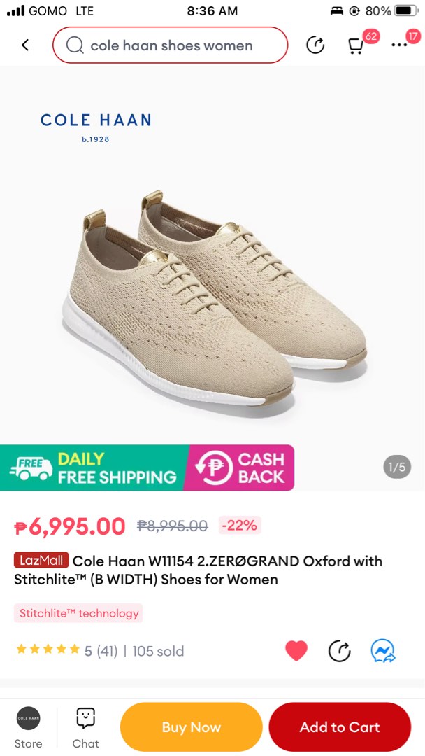 Cole haan shoe size top