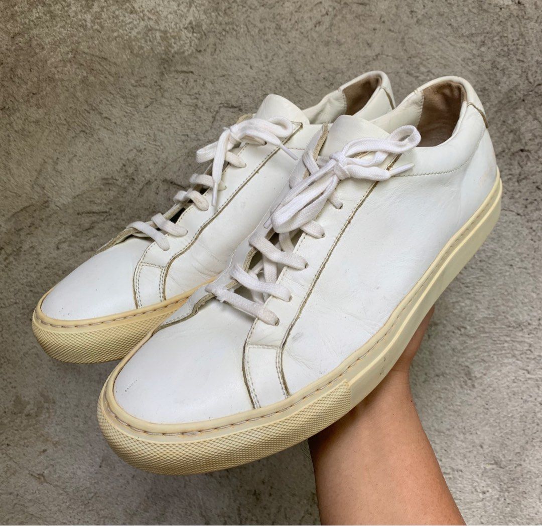 COMMON PROJECTS ACHILLES LOW (Category: Sneakers) located in Cavite. Submitted by ___layern0ne (Listing ID 1266531521, Image 1). Description: Size: 42 No inclusions | Pair only Please expect normal signs of wear and some flaws (yellowing sole, heel drags, creases, shallow scratches)| Still presentable | Requires cleaning.