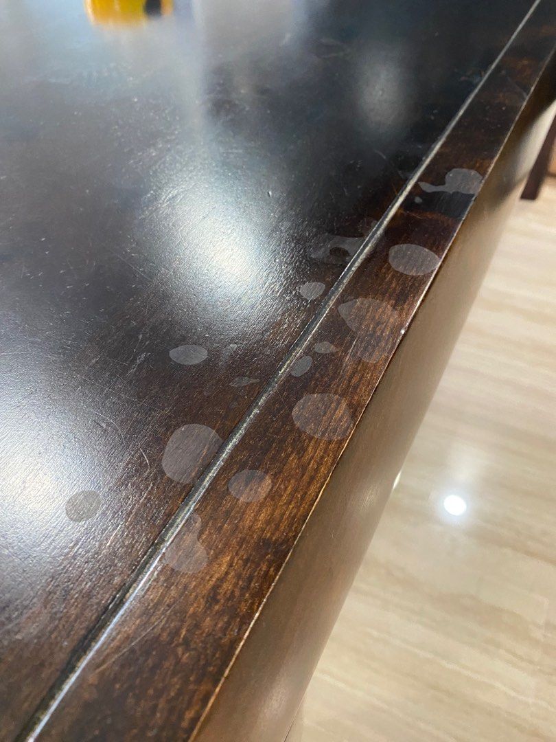 Dining table (Category: Tables & Sets) located in Singapore. Submitted by ksquared84 (Listing ID 1266499217, Image 3). Description: Dining table. 180 (L) x100 (W) x77 (H) Still in good condition other than cosmetic flaws..