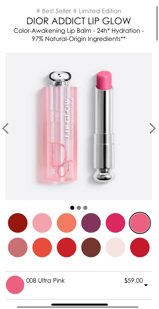 Dior Addict Lip Glow 008 Ultra Pink Beauty And Personal Care Face Makeup On Carousell 3435