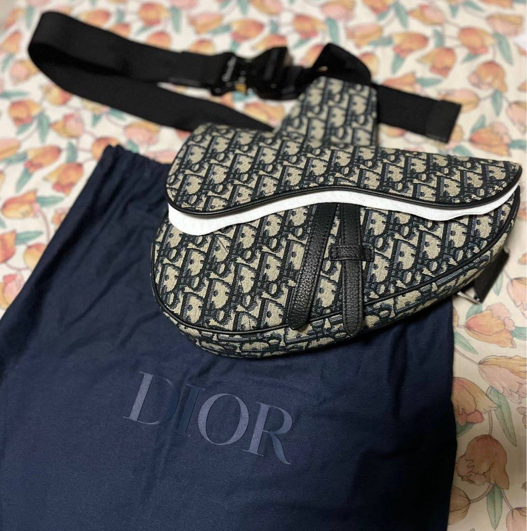 Christian dior monogram new arrivals saddle bag