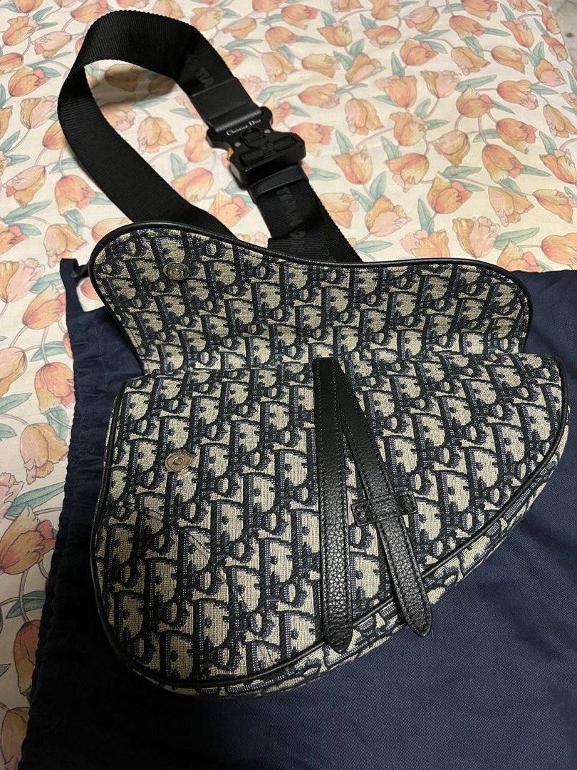Christian dior clearance monogram saddle bag