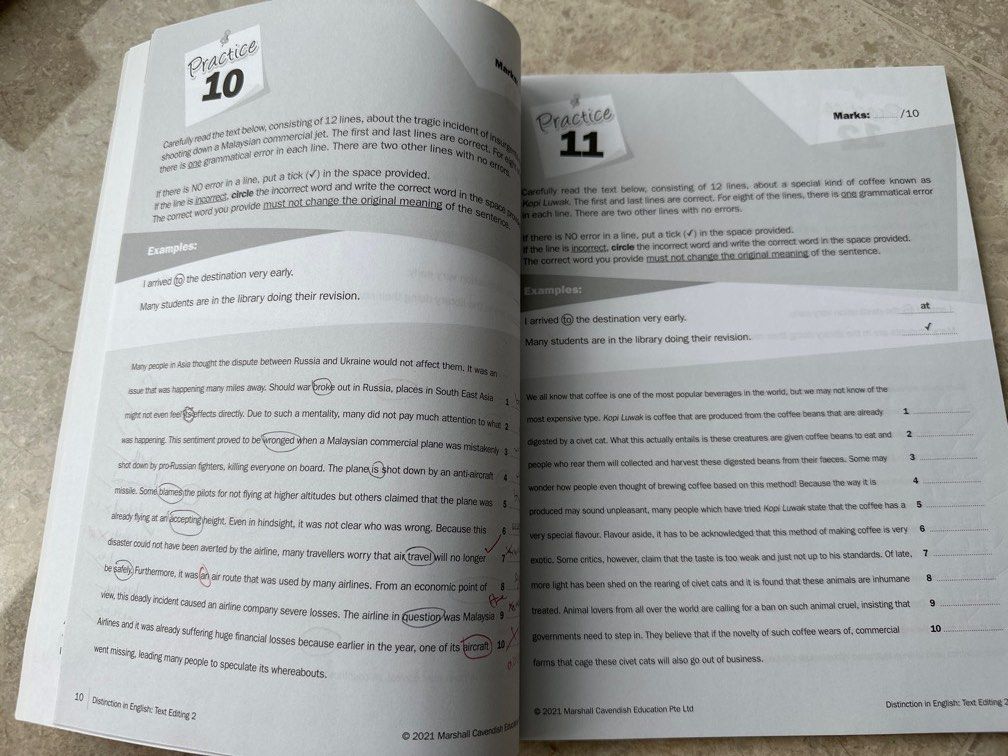 Distinction in English Text Editing (Marshall Cavendish Education