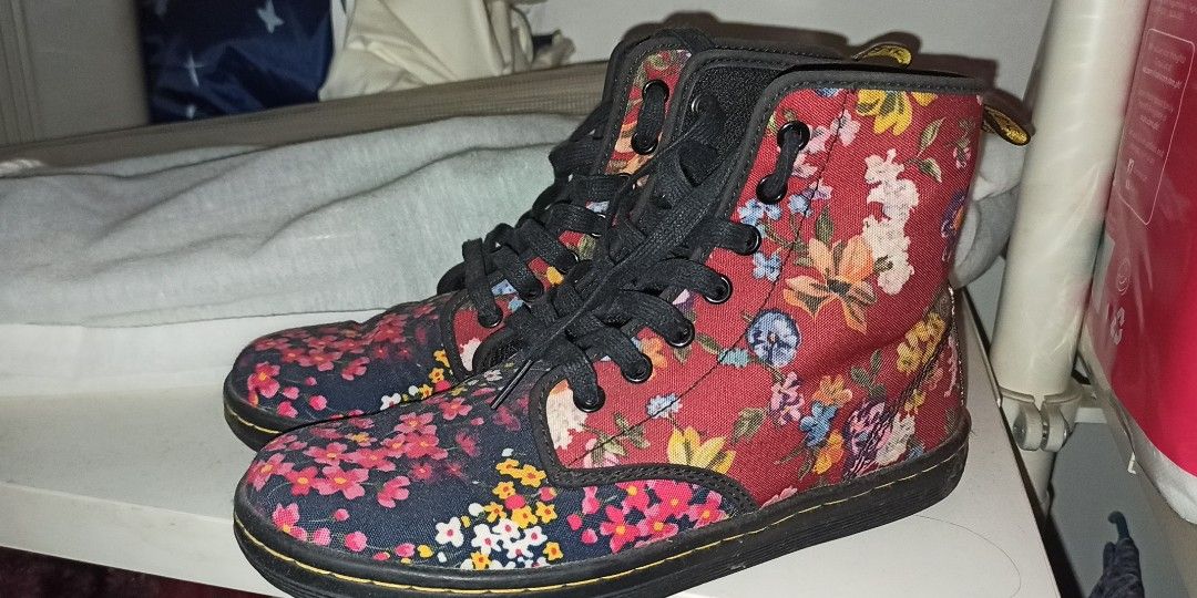 Doc Martens Airwair Boots Womens Floral Women s Fashion Footwear