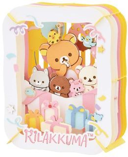 Ensky Paper Theater 紙劇場 PT-336 鬆弛熊 Rilakkuma Nikoniko Happy for you 旺角信和店