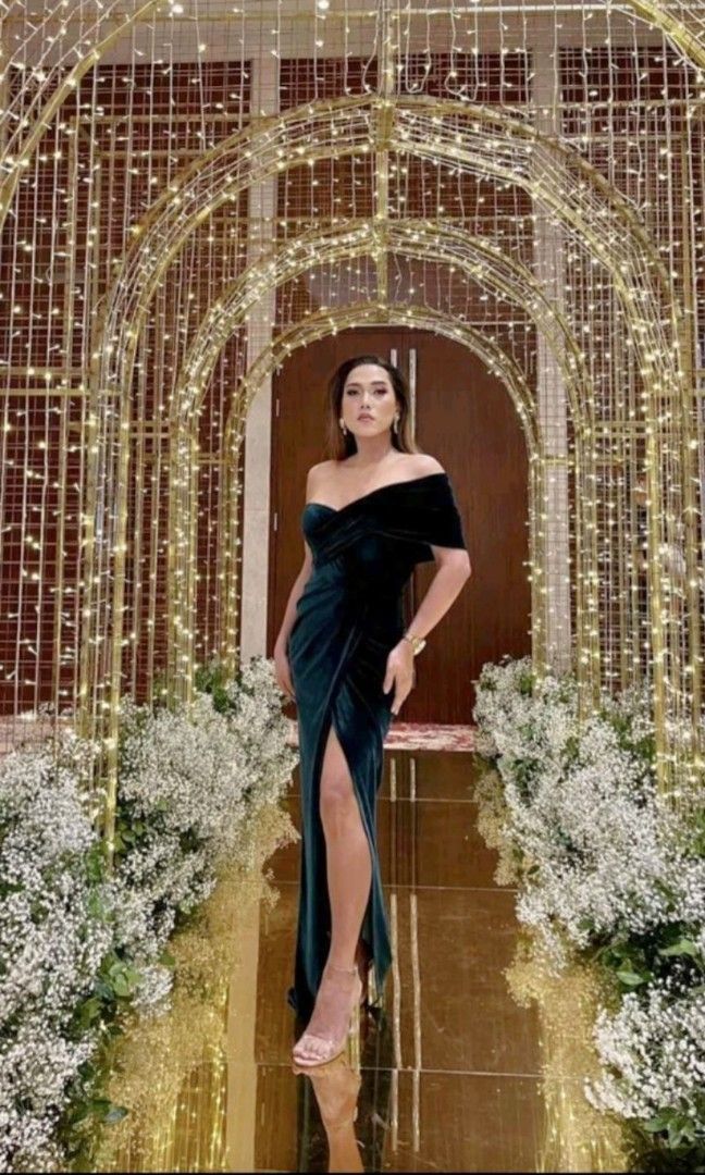 Evening Wedding Christmas Party Dress Gown Women s Fashion