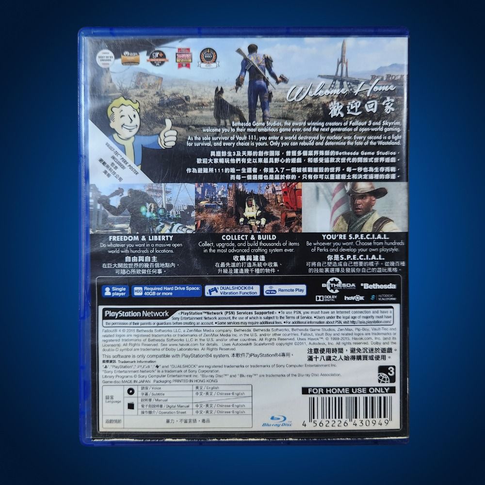 Fallout 4 PS4 (Category: PlayStation) located in Paranaque City. Submitted by bella129 (Listing ID 1266592035, Image 2). Description: Feel free to message me for any more questions! MOP: Gcash or Paymaya.