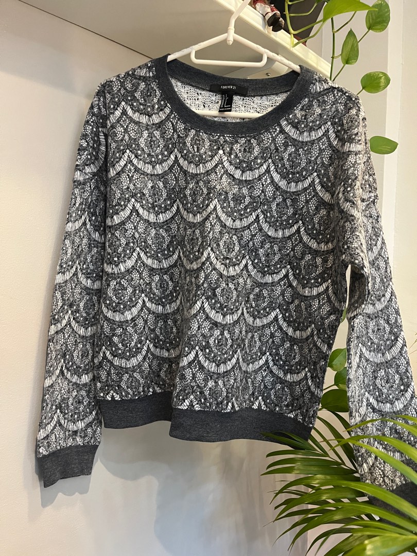 Gray sweater deals forever 21