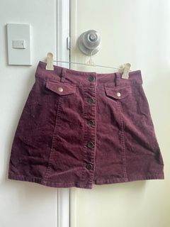 Burgundy corduroy 2025 skirt forever 21
