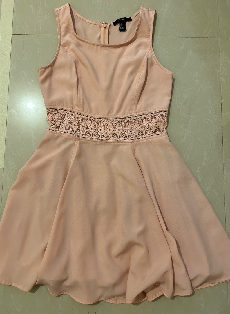 Forever 21 peach dress cheap